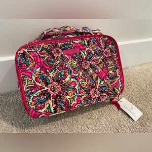 NWT Vera Bradley Cotton Large Blush & Brush Makeup Organizer Case